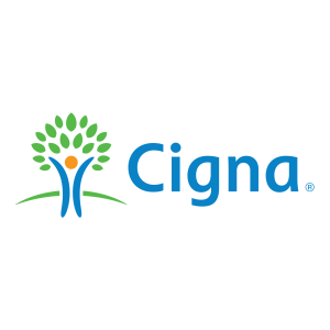 Cigna logo showing Ally Behavior Centers is an in-network provider for ABA therapy and autism services.