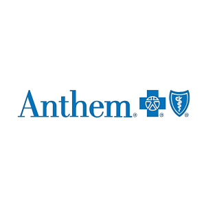 Anthem logo showing Ally Behavior Centers is an in-network provider for ABA therapy and autism services.