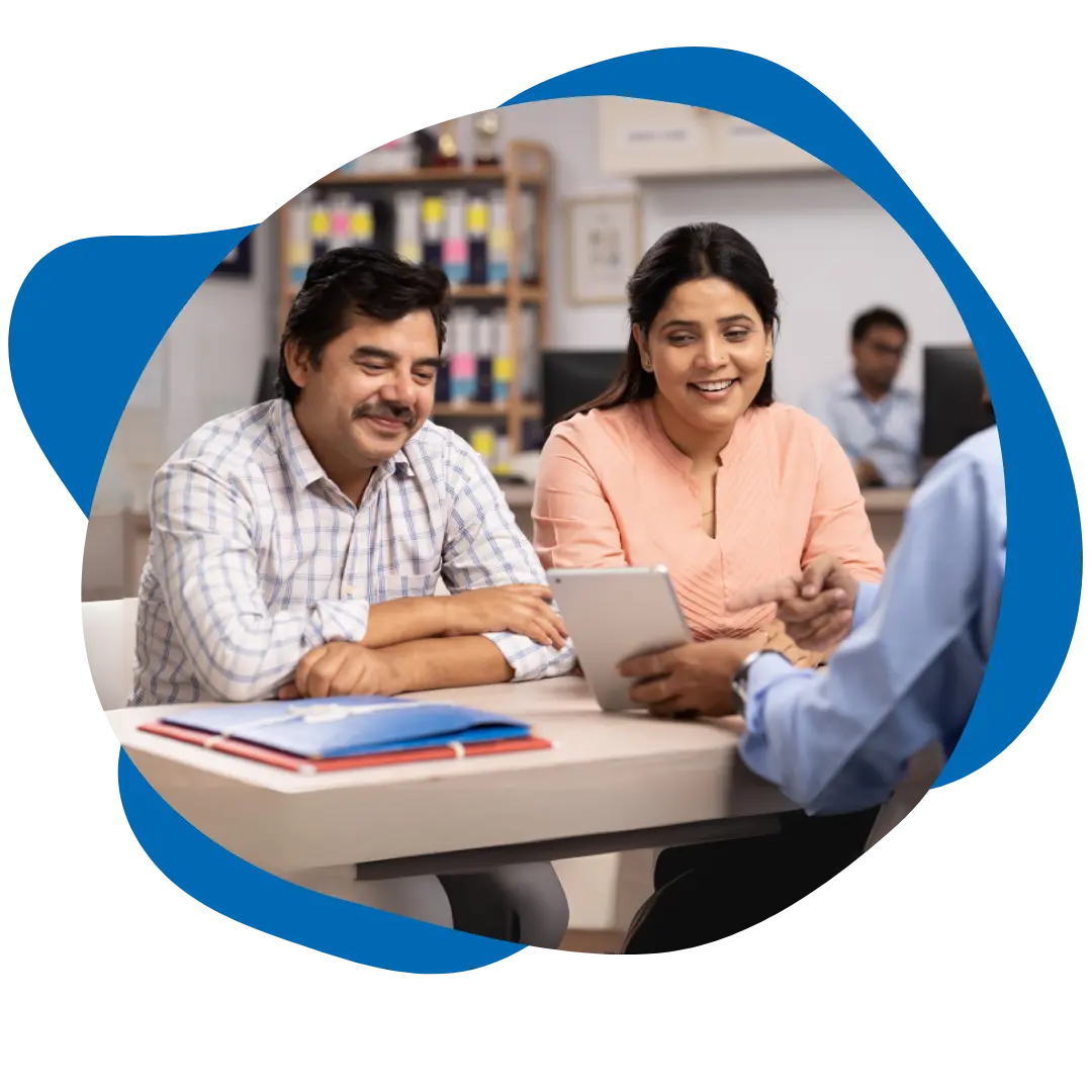 Parents receiving their monthly parent training to help bring ABA skills home.