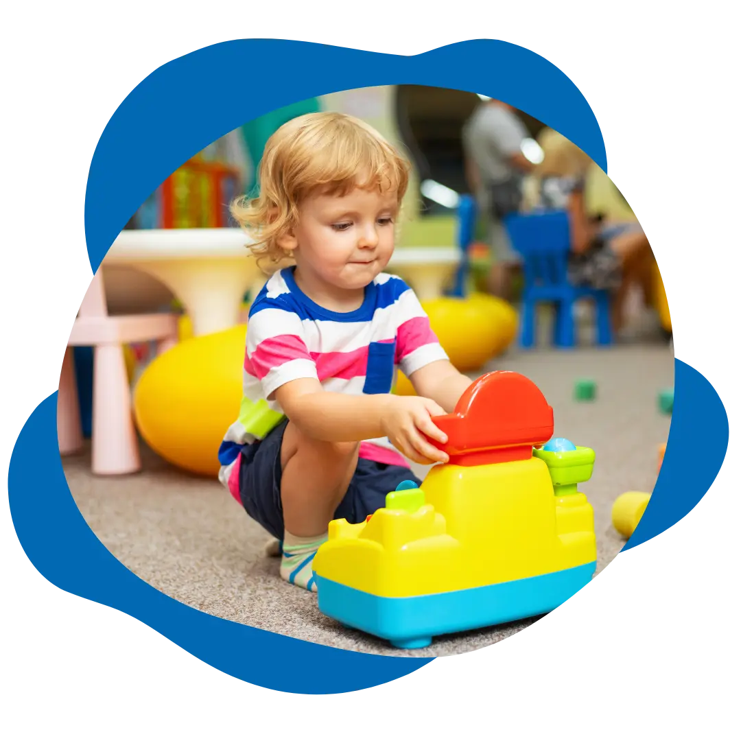 A child who may be exhibiting autism symptoms.